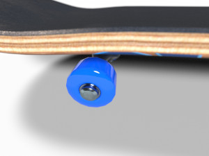new skate board pbr textures 3D Модель
