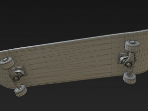 new skate board pbr textures 3D Модель