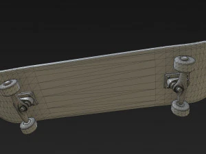 new skate board pbr textures 3D Model