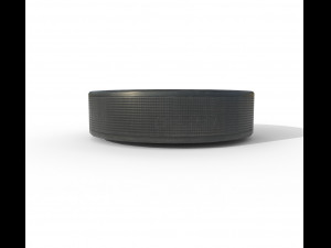 hockey puck low poly pbr textures 3 types Model 3D