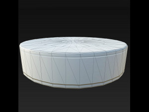 hockey puck low poly pbr textures 3 types Model 3D