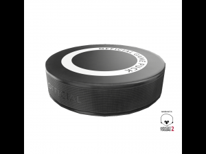 hockey puck low poly pbr textures 3 types Model 3D