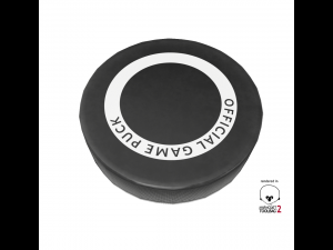 hockey puck low poly pbr textures 3 types Model 3D