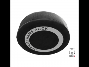 hockey puck low poly pbr textures 3 types Model 3D
