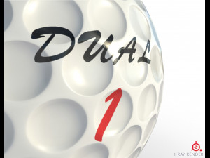golf ball low poly pbr textures 2 types 3D 模型
