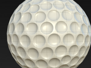 golf ball low poly pbr textures 2 types 3D 模型