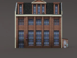 apartment house low poly 154 3D Model