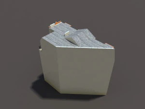 apartment house low poly 154 3D Model