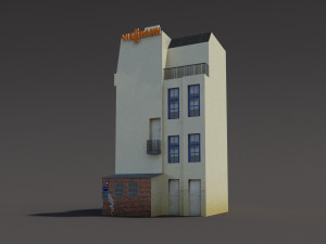 apartment house low poly 154 3D 모델