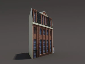 apartment house low poly 154 3D Model