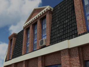 apartment house low poly 154 3D Model