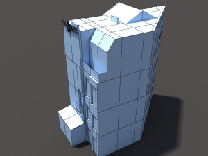 apartment house low poly 154 3D 모델