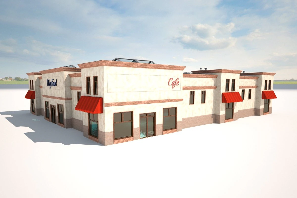 market building 3D Model .c4d .max .obj .3ds .fbx .stl .blend 