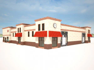 market building 3D Model