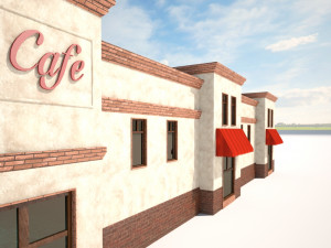 market building 3D मॉडल
