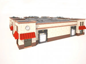 market building 3D Model