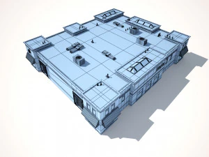 market building 3D Model
