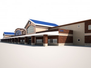 super market building 3Dモデル