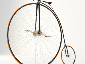 penny farthing bicycle 3D Модель