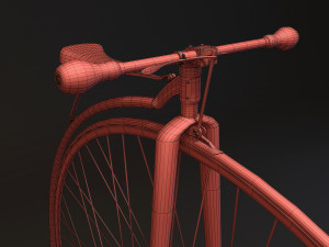 penny farthing bicycle 3D Модель
