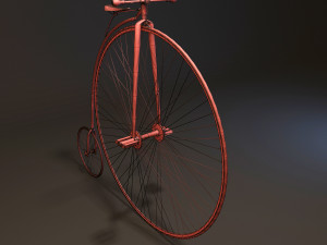 penny farthing bicycle 3D Модель