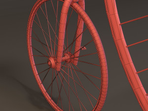 penny farthing bicycle 3D Модель