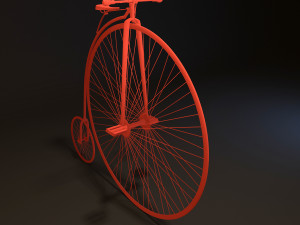 penny farthing bicycle 3D Модель