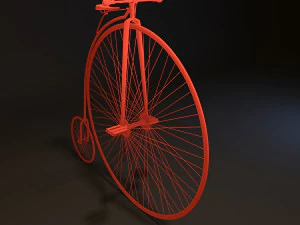 bicicletta da un centesimo Modello 3D