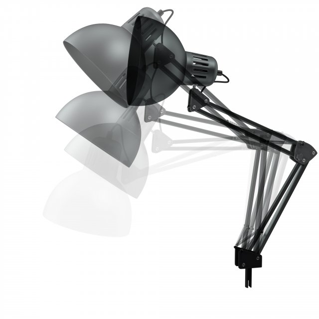 retro desk lamp riged Modèle 3D .c4d .max .obj .3ds .fbx .stl .blend 