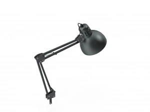 retro desk lamp riged 3D Model