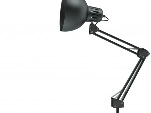retro desk lamp riged 3D Model
