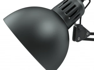 retro desk lamp riged 3D Model