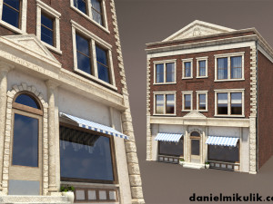 apartment building 156 low poly 3D Модель