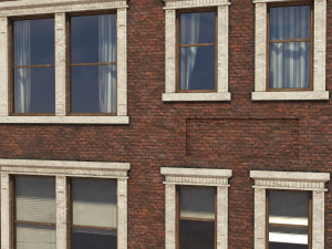 apartment building 156 low poly 3Dモデル
