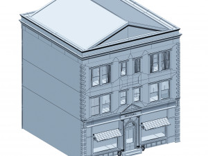 apartment building 156 low poly 3Dモデル