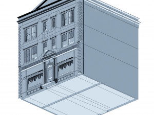 apartment building 156 low poly 3Dモデル