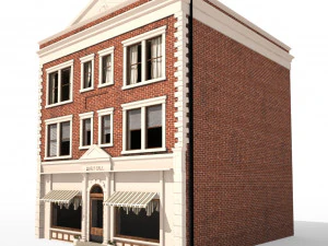 apartment building 157 low poly 3D Model