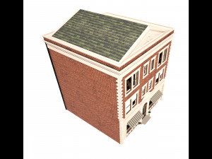 apartment building 157 low poly 3D Model