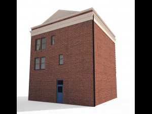 apartment building 157 low poly 3D Model