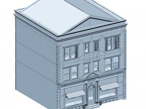 apartment building 157 low poly 3D Model
