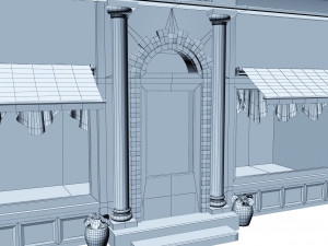 apartment building 157 low poly 3D Model