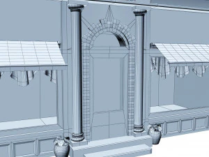apartment building 157 low poly 3D Model