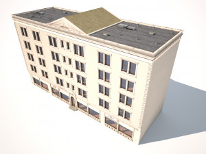apartment building 158 low poly 3D 모델