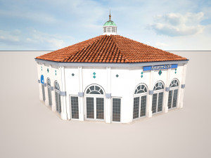 building by the sea Model 3D