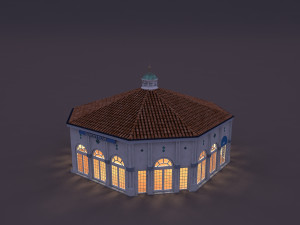 building by the sea Model 3D