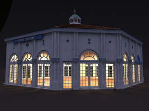 building by the sea Model 3D