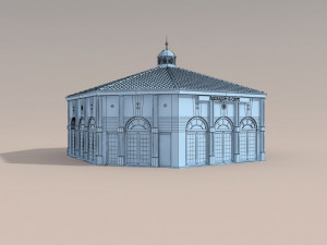 building by the sea Model 3D