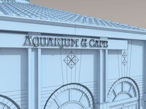 building by the sea Model 3D