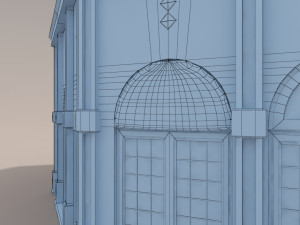 building by the sea Model 3D
