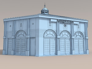 building by the sea Model 3D